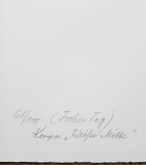 Rudolf Jahns - Weisse Mitte, zeefdruk kopen? Bied vanaf 95!