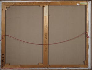 Jaap Noordermeer - Olieverf op doek, Het eiland van de grote mensen - Ingelijst (Groot) kopen? Bied vanaf 1!