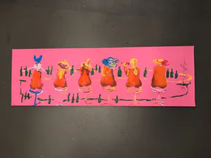 Espen Hagen - Gr Zeefdruk SIX LADIES AT THE PINK BAR Hand gesigneerd kopen? Bied vanaf 40!