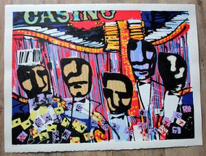 Herman Brood - zeefdruk: Casino kopen? Bied vanaf 299!