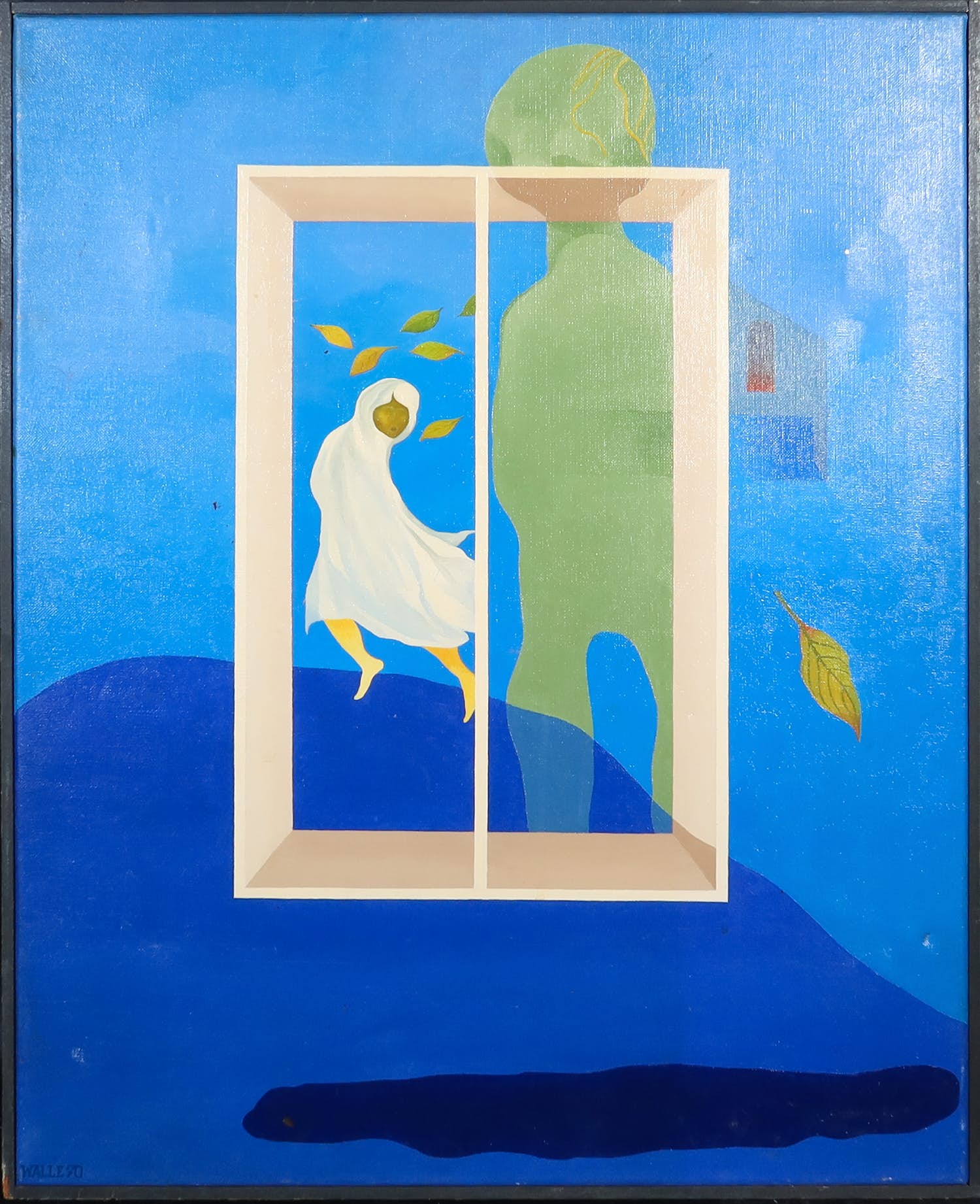 Piet de Walle - Olieverf op doek, Raamvertelling - Ingelijst kopen? Bied vanaf 1!