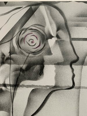 Gislain Dussart - Composition with Rose kopen? Bied vanaf 18!