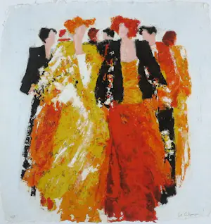 Wil Willemsen - Zeefdruk, Entree - Ingelijst (Groot) kopen? Bied vanaf 70!