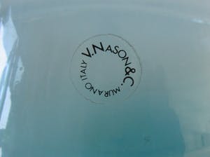 Vincenzo Nason - Lichtblauwe dikwandige wankelkaraf - Murano kopen? Bied vanaf 1!