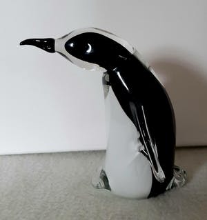 Niet of onleesbaar gesigneerd - Murano glas, pinguïn kopen? Bied vanaf 1!