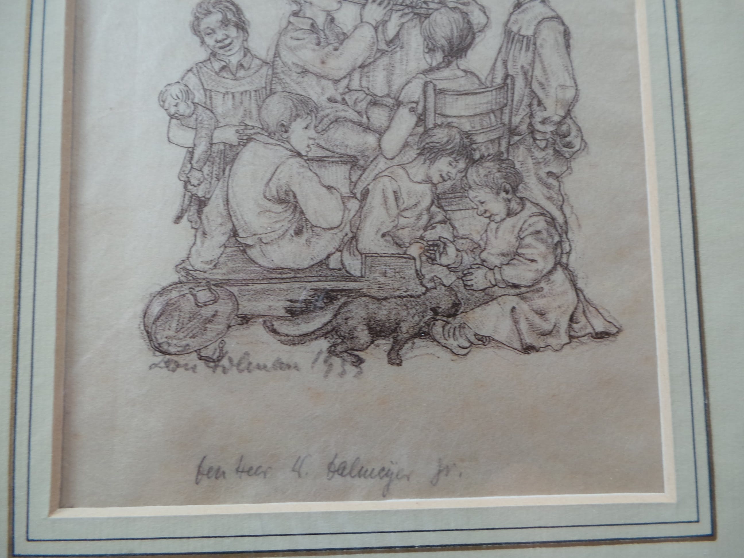 Niet of onleesbaar gesigneerd - Kinderen met muziek instrumenten  kopen? Bied vanaf 1!