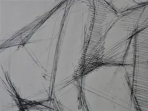 Siep van den Berg - Kubistische in 1954 gemaakte Inkt tekening "zittend vrouwelijk naakt" ingelijst kopen? Bied vanaf 35!