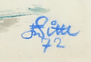 Franscz Witte - Gemengde techniek op papier, Zonder titel kopen? Bied vanaf 1!