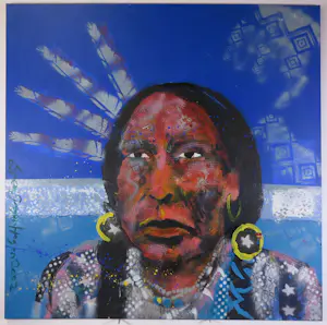 Espen Hagen - Acryl op doek, Geronimo (Groot) kopen? Bied vanaf 300!