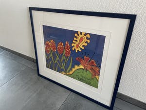 Benno Arzt - Zeefdruk - Nr 43 - Bloemenveld kopen? Bied vanaf 25!