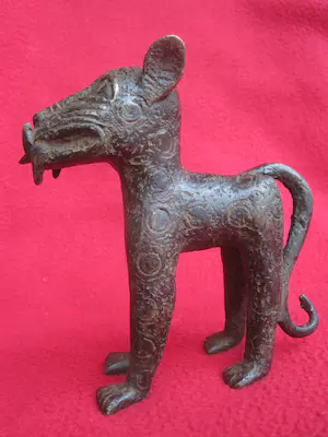 Benin - Bronzen luipaard. kopen? Bied vanaf 80!