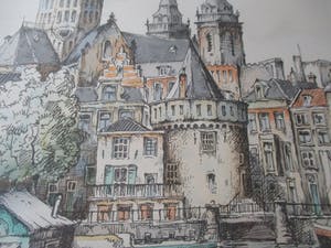 Niet of onleesbaar gesigneerd - Amsterdam Prins Hendrikkade kopen? Bied vanaf 10!