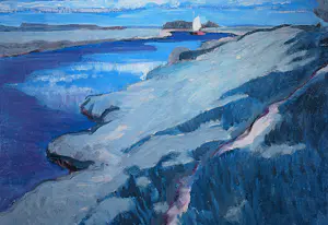 Jan Altink - Het Reitdiep bij Groningen - ingelijste Koppermaandagprent kopen? Bied vanaf 75!