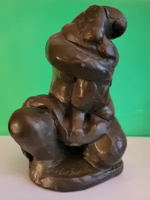 Nic Jonk - Moeder en kind - Gepatineerd aardewerk kopen? Bied vanaf 125!