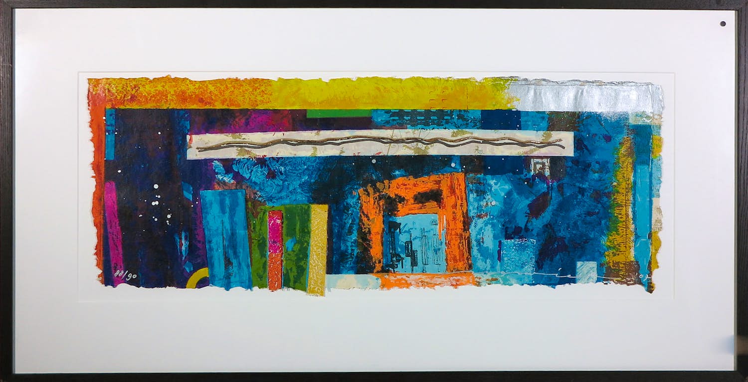 Buy Jos Verwiel - Zeefdruk, Blueprint II - Ingelijst? Bid from 40!