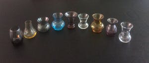 Kristalunie Maastricht - Negen kleine vaasjes kopen? Bied vanaf 20!