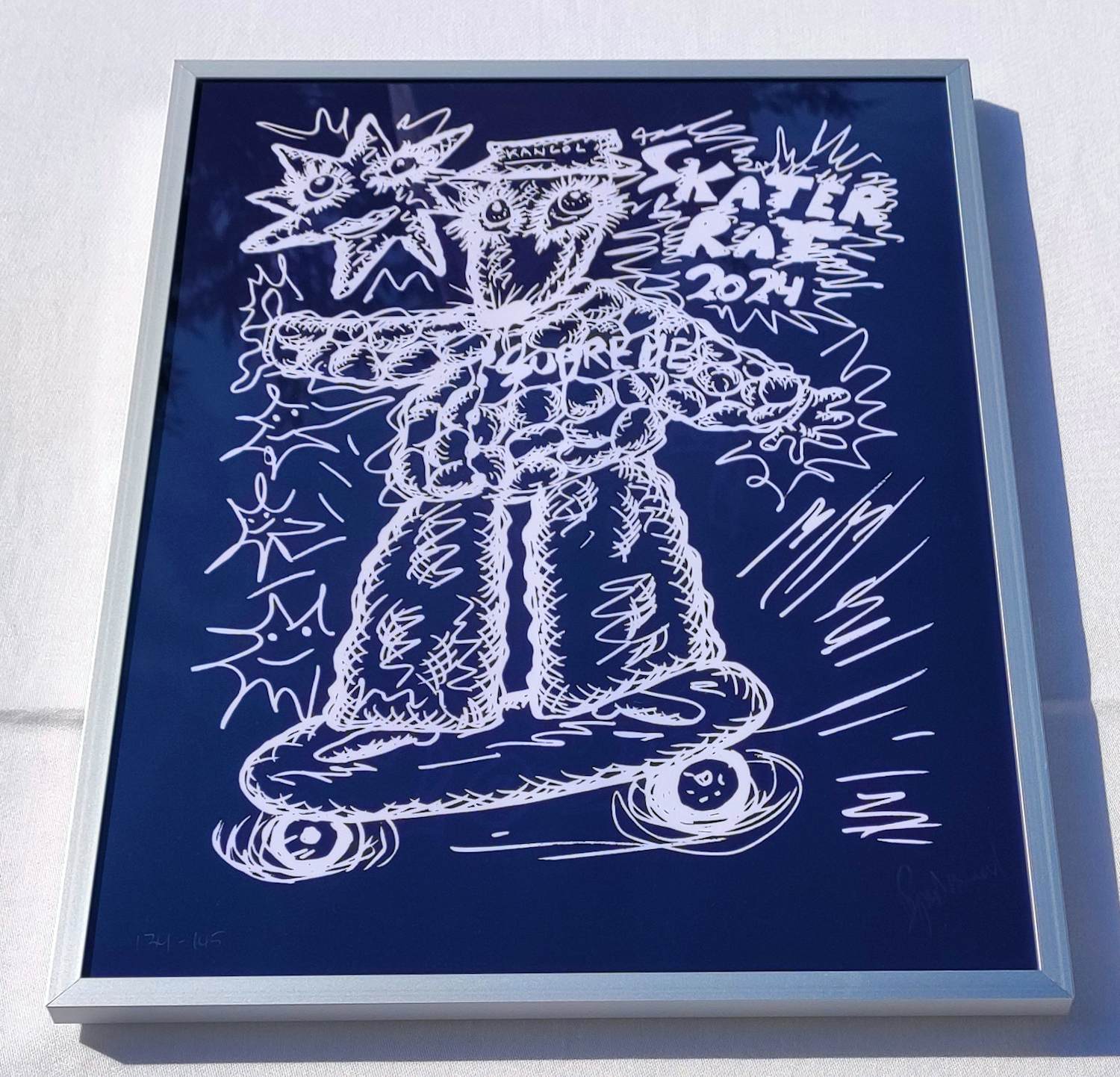 Bjarne Melgaard - Skater Rat Black – handsigniert + nummeriert kopen? Bied vanaf 220!