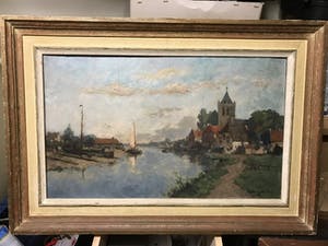Johannes Embrosius van de Wetering de Rooij - B1468 - Scheepshelling aan de Giessen kopen? Bied vanaf 250!
