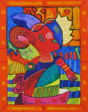 Clemens Briels - Zeefdruk, Zonder titel - Ingelijst kopen? Bied vanaf 100!