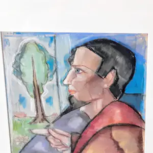 Henk Schuurman - Aquarell Zeichnung Pastellkreide Bütten Herren Porträt signiert Größe 58 x 48 cm kopen? Bied vanaf 140!