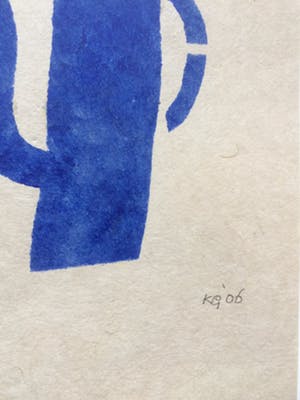 Klaas Gubbels - sjabloondruk 'Blauwe Kan' - 2006 - oplage E/A. kopen? Bied vanaf 250!