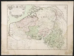 Louis Charles Desnos - Handgekleurde gravure, Pays Bas Catholiques connus sous le nom de Flandre kopen? Bied vanaf 20!