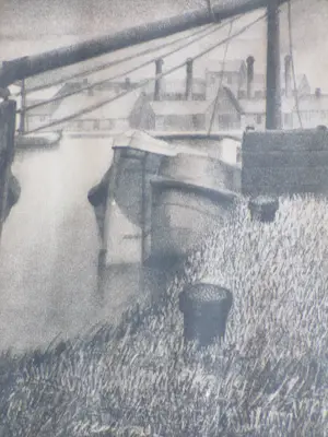 Aart van Dobbenburgh - Schuiten aan het Spaarne - Litho kopen? Bied vanaf 45!