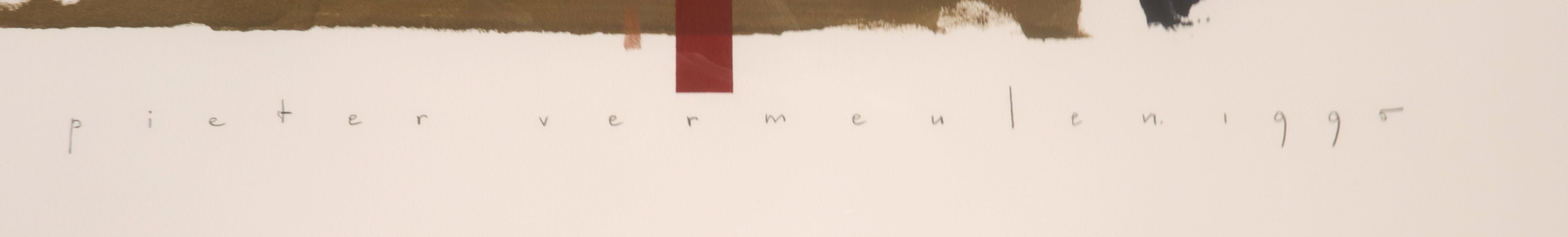 Pieter Vermeulen - Gemengde techniek op papier, Zonder titel - Ingelijst kopen? Bied vanaf 1!