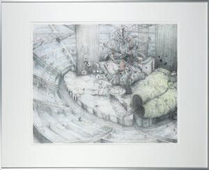 Robbie Cornelissen - Handgekleurde computerprint, When the circus comes to town - Ingelijst (Groot) kopen? Bied vanaf 50!