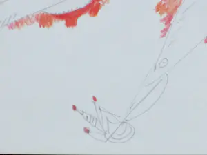 Theo Beerendonk - Drie naakten - Kleurtekening kopen? Bied vanaf 1!