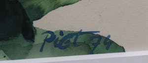 Piet Snoeren - Aquarel, Zonder titel - Ingelijst kopen? Bied vanaf 1!