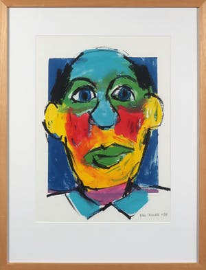 Ellen Meuwese - Gemengde techniek op papier, Portret - Ingelijst kopen? Bied vanaf 1!