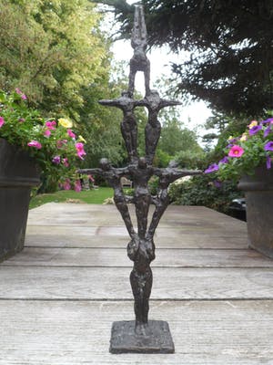 John Bier - De acrobaten groot beeld! kopen? Bied vanaf 149!