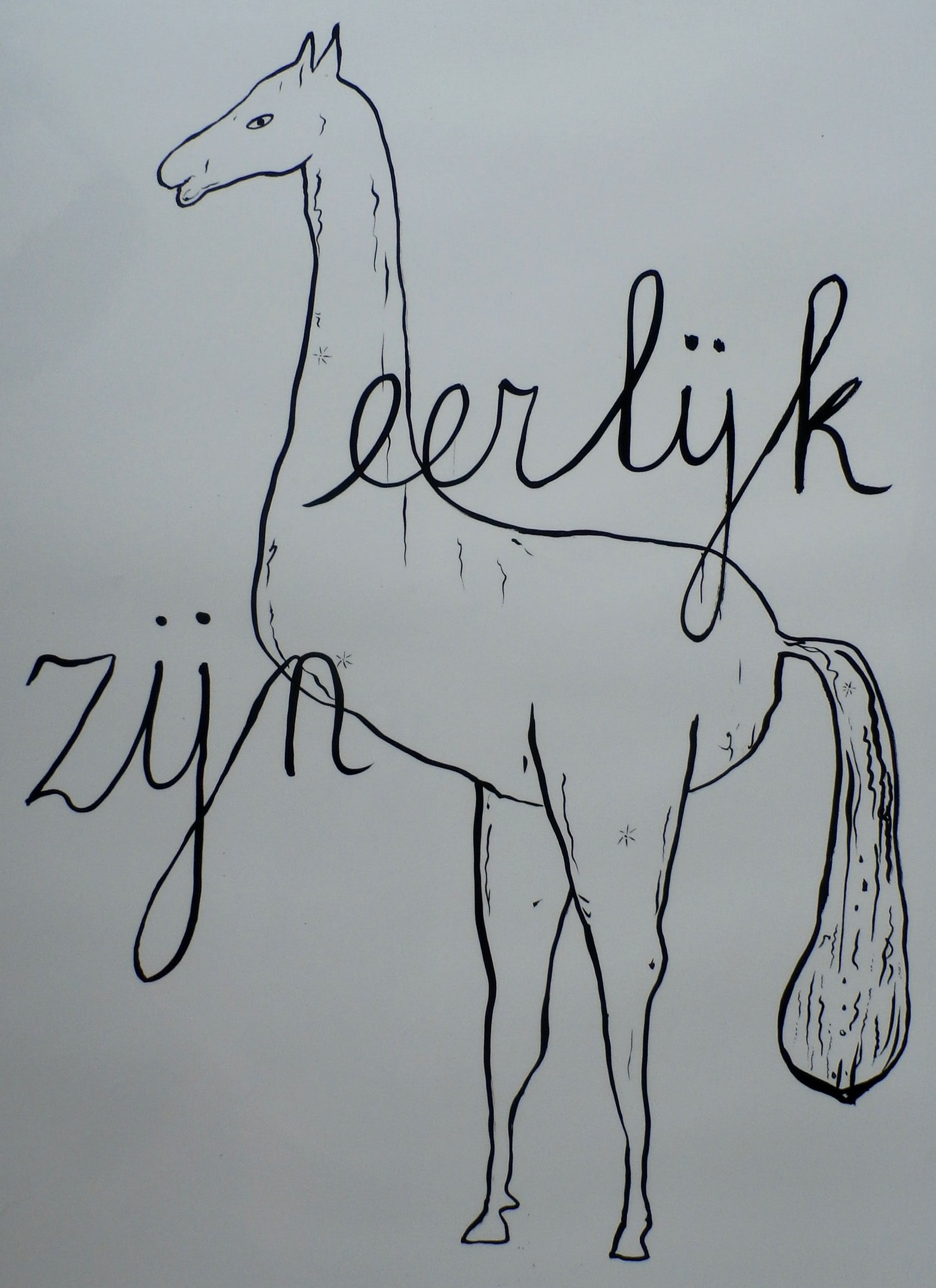 Henk Visch - geplastificeerde litho - Eerlijk zijn verkocht voor € 125!