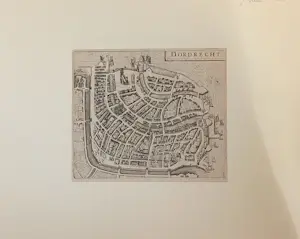 Joan Blaeu - Stadsplattegrond van Dordrecht, 1635 kopen? Bied vanaf 95!