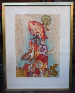 Francoise Deberdt - Geen titel -kleurenlitho nr6/30- kopen? Bied vanaf 10!