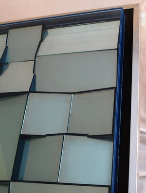 Curiosa - Nul / ZERO-kunst: Spiegelglas, grote abstract geometrische constructie kopen? Bied vanaf 350!