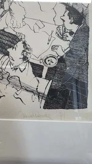 Jim van der Woude - Grafische intepretatie van de strip "Kuifje in Tibet" kopen? Bied vanaf 100!