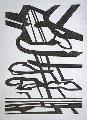 Paul Overhaus - Houtsnede op Japans papier, 2-'86 kopen? Bied vanaf 1!