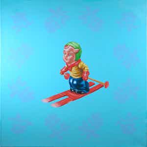 Jan Bollaert - Acryl op doek, Oh wat a lovely Toy I (Groot) verkocht voor € 100!
