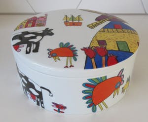 Niet of onleesbaar gesigneerd - Ria lemaitre , Aleida Pascer , Max vd Bruinhorst, - Schoonhoven Keramiek - Porse kopen? Bied vanaf 10!