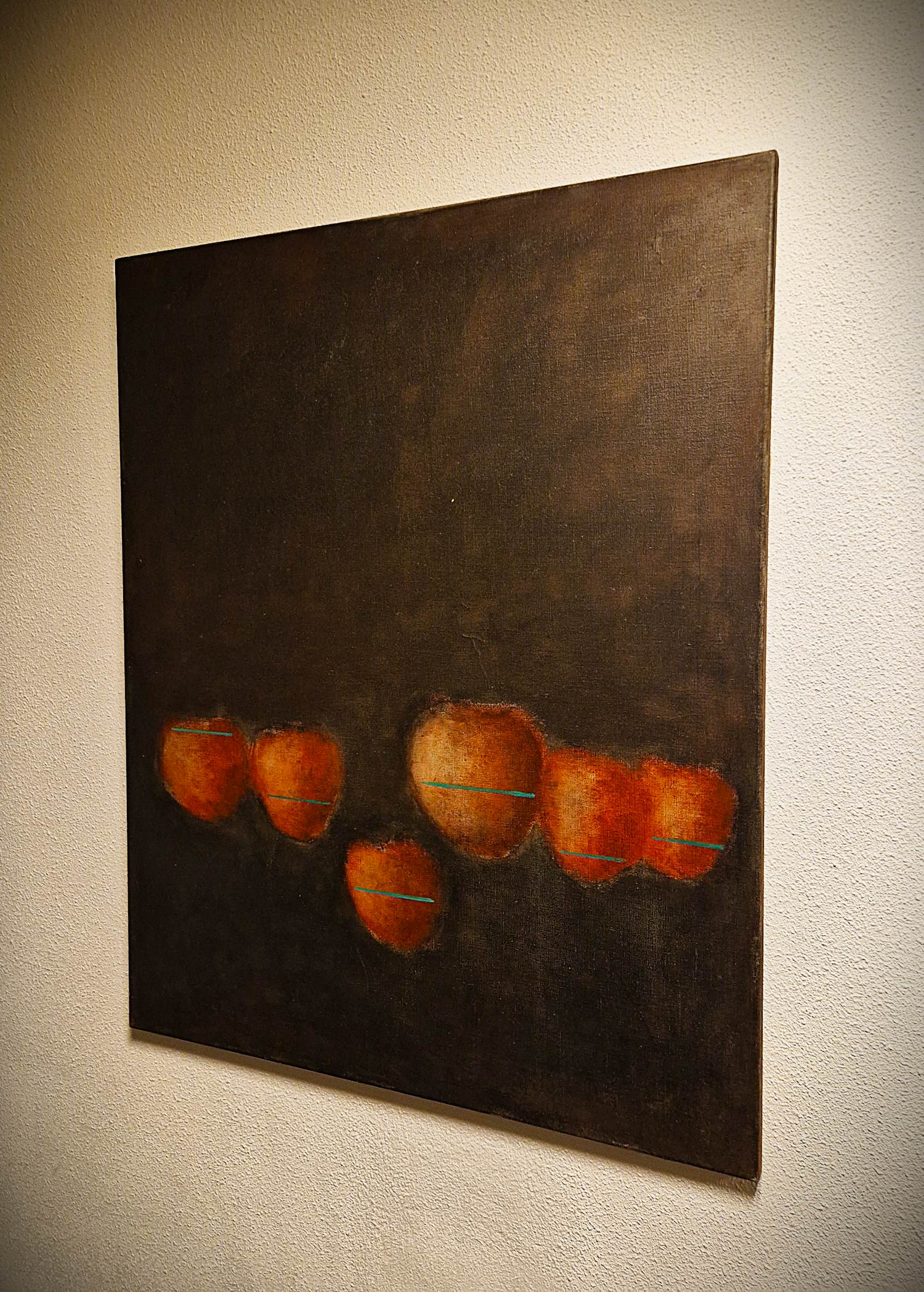 Rob Verkerk - Bij galerie Kapberg in 1993 gekocht groot olieverf stilleven "Appels" - gesignrd kopen? Bied vanaf 58!