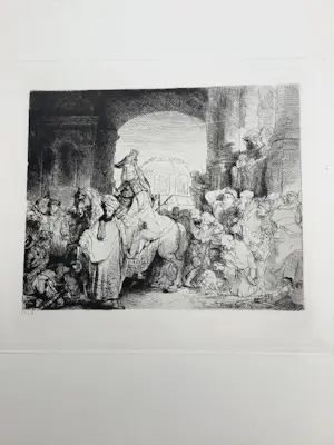Rembrandt van Rijn - 9 etsen uit Rembrandt Bijbel kopen? Bied vanaf 100!