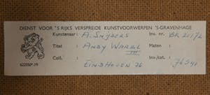 Ad Snijders - Andy Warhol III - 1976 - verf en zeefdruk op papier - BKR Eindhoven kopen? Bied vanaf 20!