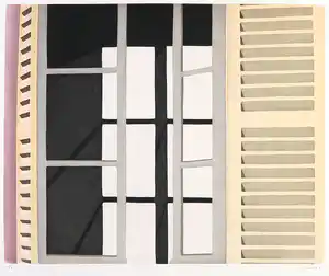 Jean Solombre - Aquatint, Open raam verkocht voor € 1!