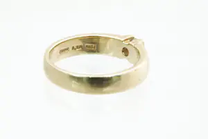 64- Massief 14 Krt gouden solitair ring met 0.20ct (H/si2) diamant kopen? Bied vanaf 280!