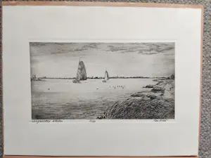 Piet de Vries - 4 etsen met landschap inFriesland kopen? Bied vanaf 40!