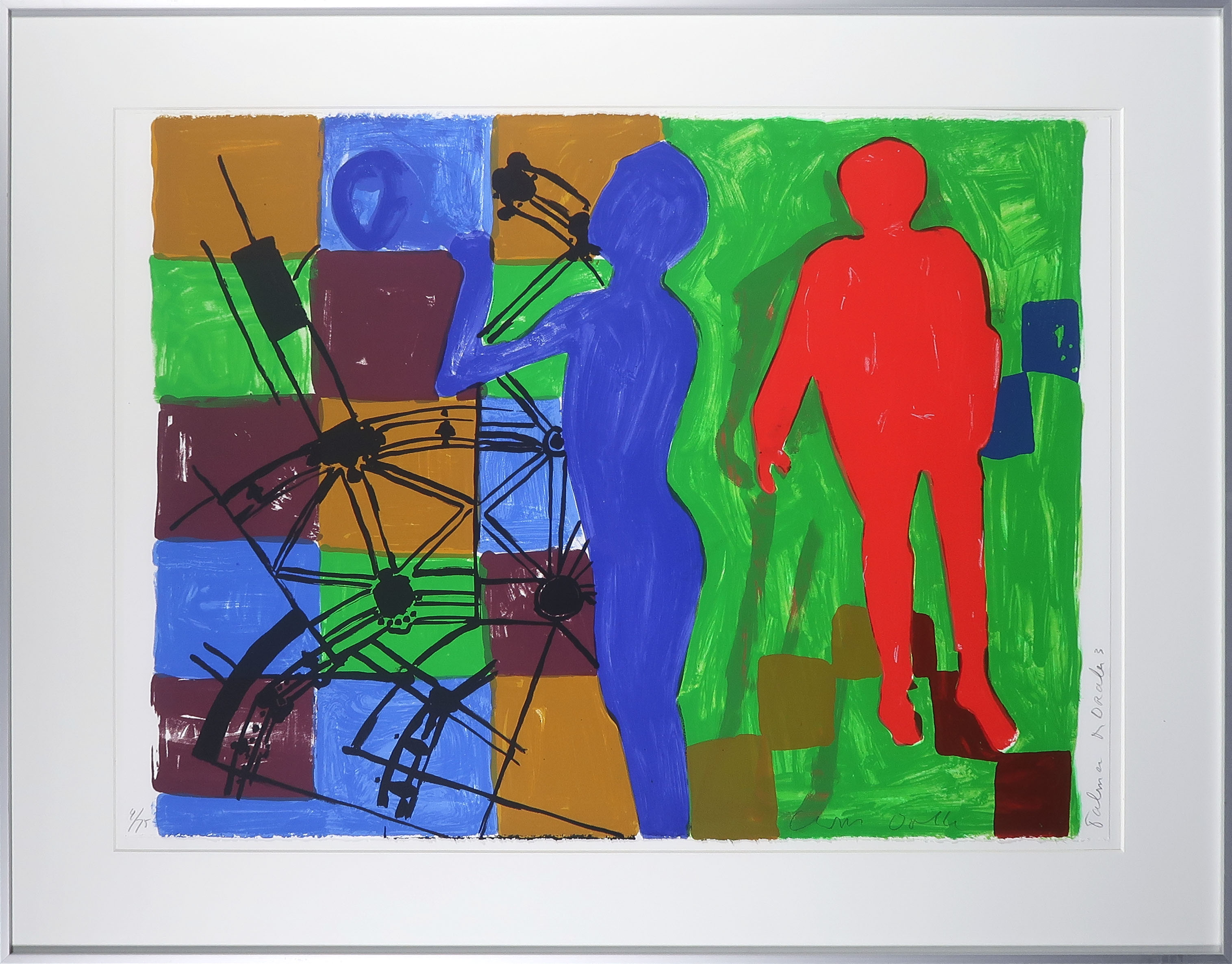 Cees Dolk - Zeefdruk, Talmen en Dralen 3 - Ingelijst  kopen? Bied vanaf 60!