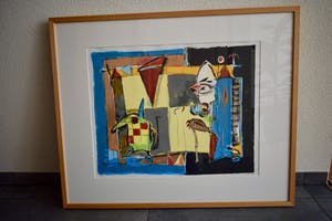 Cor de Jong - Zeefdruk op papier - Zonder titel - Ingelijst kopen? Bied vanaf 1!