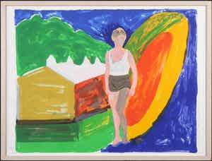 Cees Dolk - Zeefdruk, Roerend en onroerend 10 - Ingelijst verkocht voor € 50!